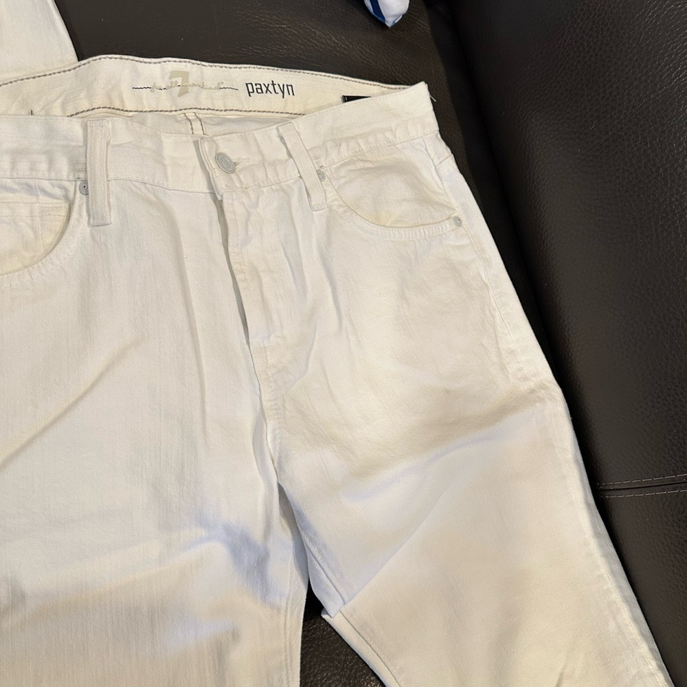 7 For All Mankind - Paxtyn Jeans - WHITE